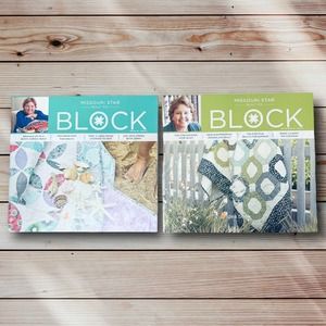 BLOCK Missouri Star Quilt Co Magazine Idea Book Lot of 2 Summer 2014 Spring 2015